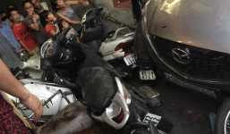 Xe điên gây tai nạn liên hoàn, đâm đổ hàng chục xe máy, nhiều người nhập viện khẩn cấp